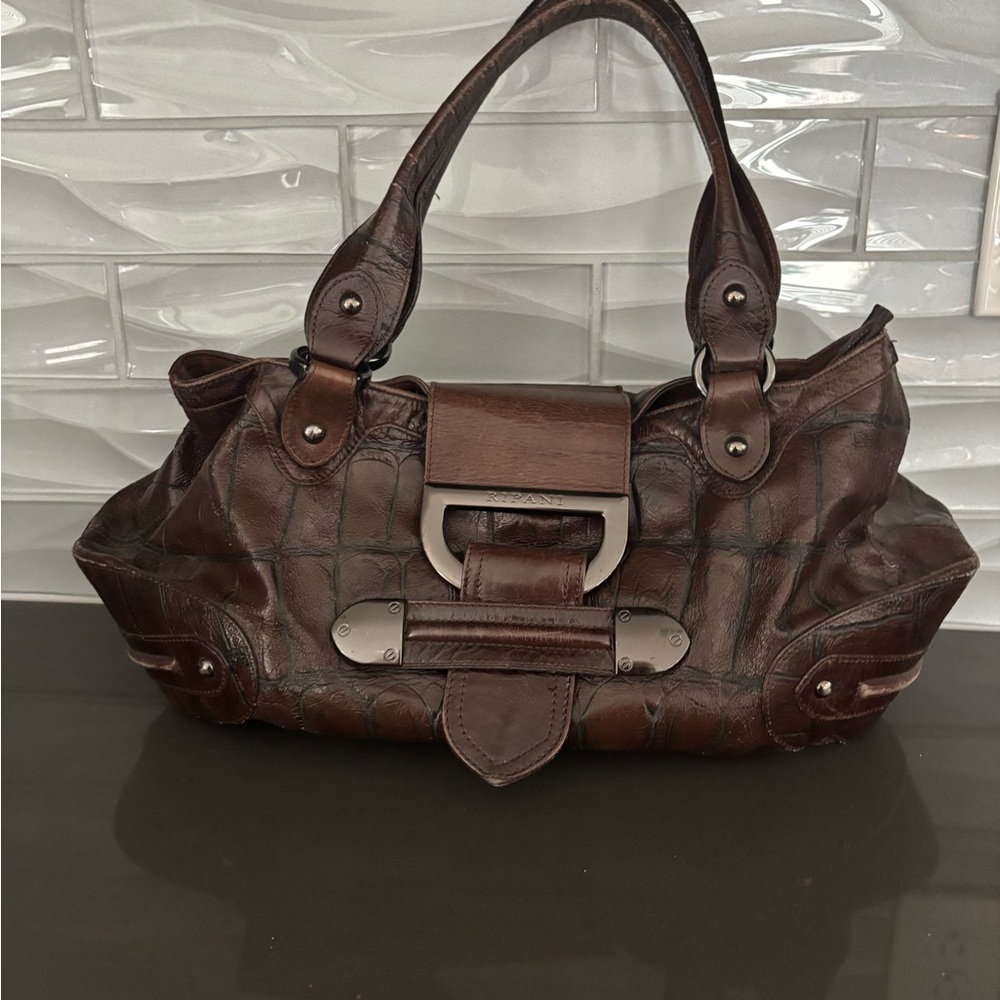 Ripani Chic Dark Brown Shoulder Bag